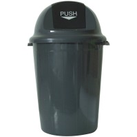 80-litre grey bin with flap