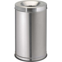 Fireproof Bin 90L Brushed Stainless Steel - Guaranteed Resistance