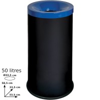 Fire-resistant selective sorting bin 50 litres