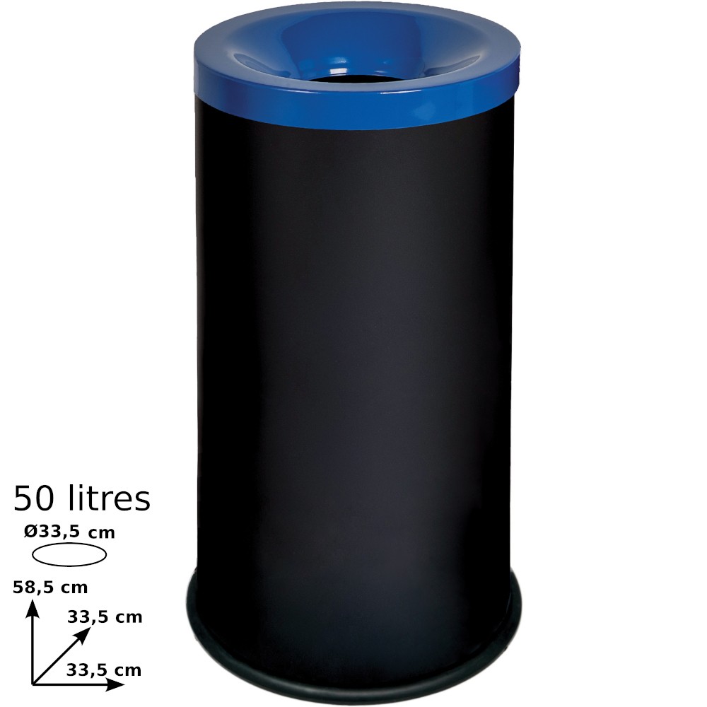 Fire-resistant selective sorting bin 50 litres