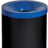 Fire-resistant selective sorting bin 90 litres blue