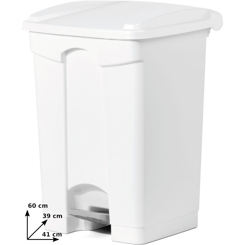 Plastic pedal bin 45 litres