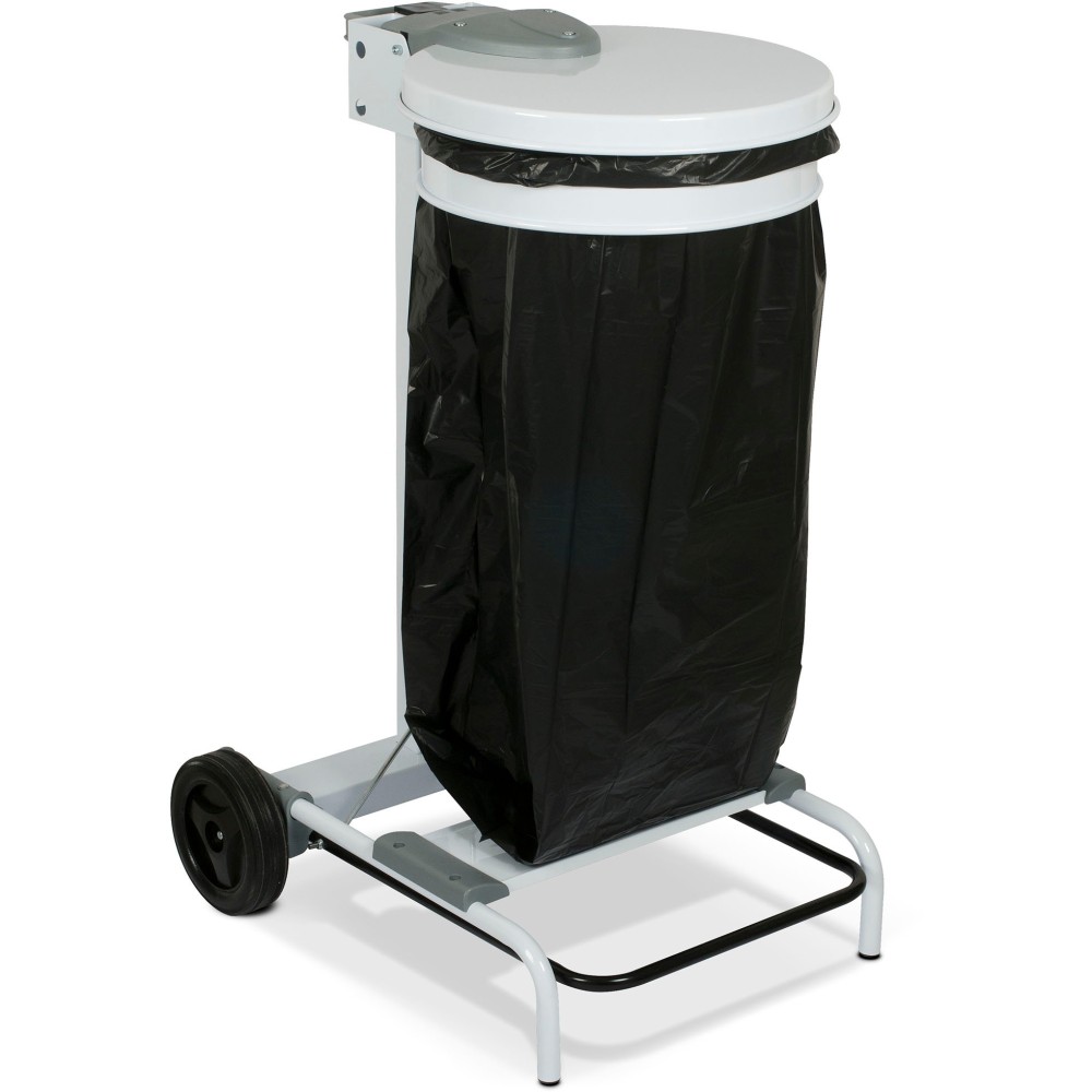 Mobile steel bin bag holder 110 litres