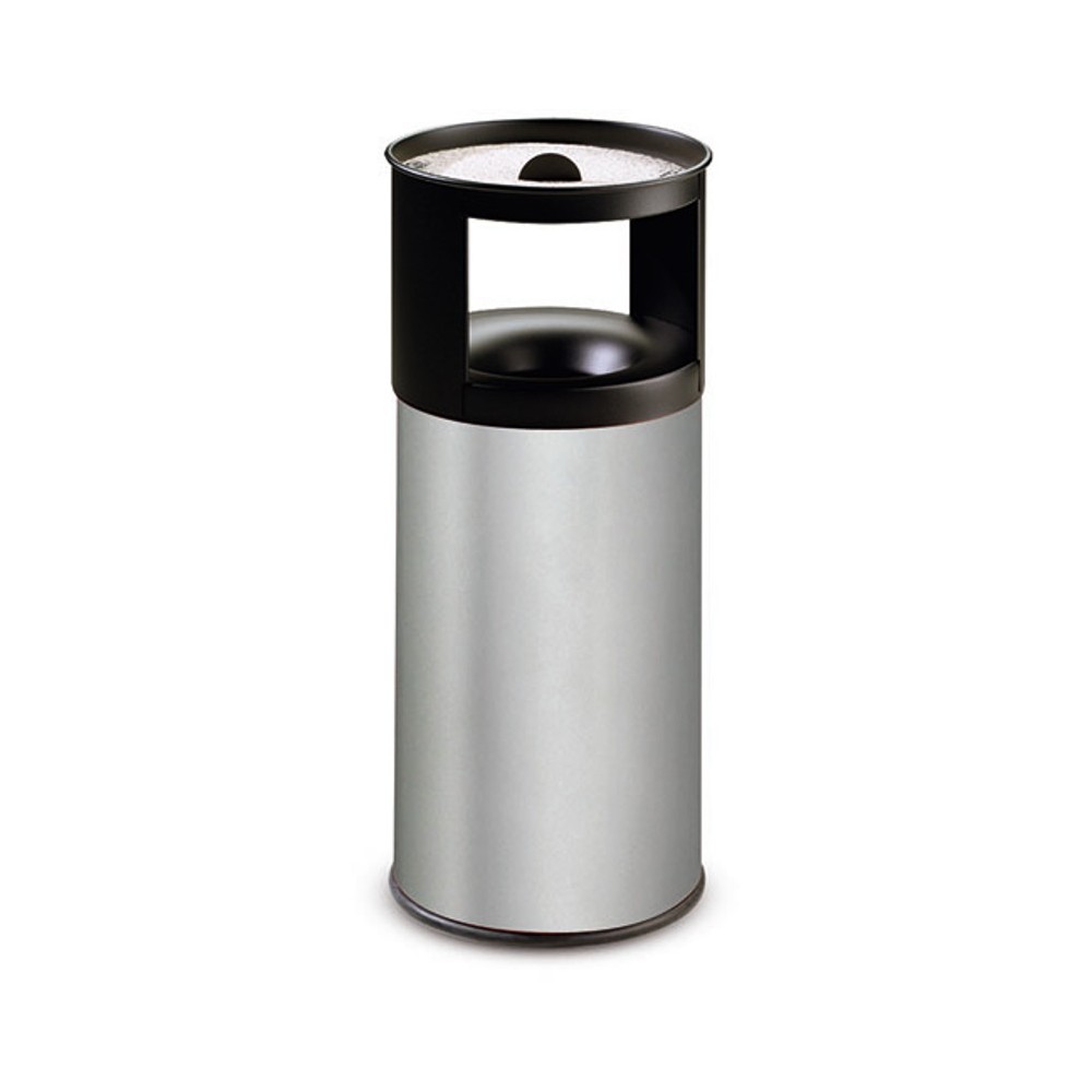 Stainless steel fire-resistant sand ashtray bin 75 litres