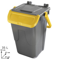 White round pedal bin 20 litres