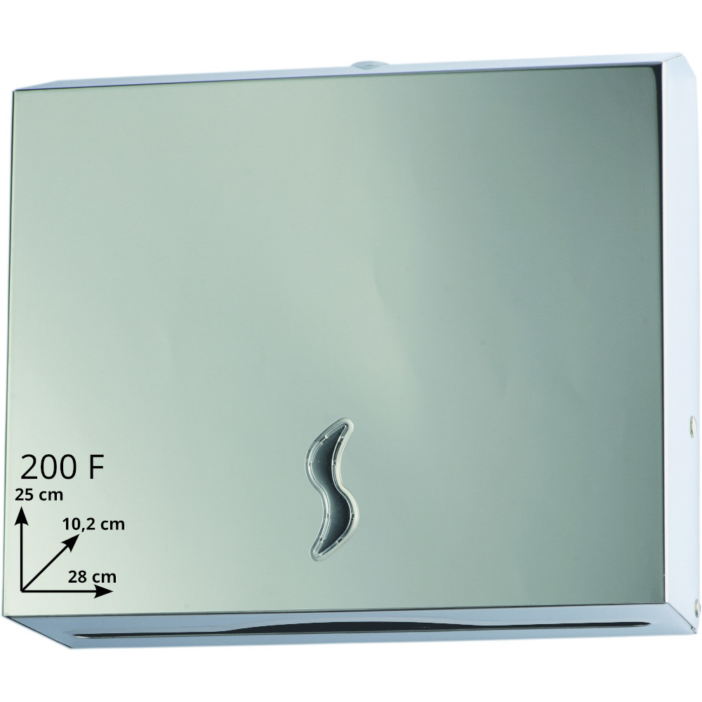 304 stainless steel hand towel dispenser – 200 sheets