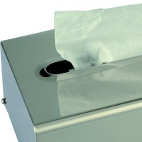 Stainless steel tissue dispenser