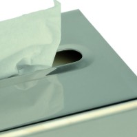 Stainless steel tissue dispenser