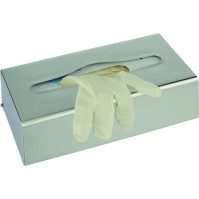 Stainless steel glove or tissue dispenser