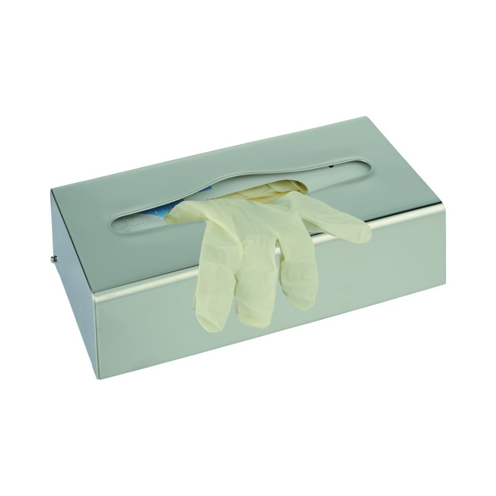 Stainless steel glove or tissue dispenser