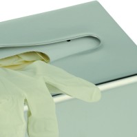 Stainless steel glove or tissue dispenser