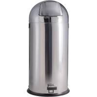 Pedal bin with shiny stainless steel dome 52 litres