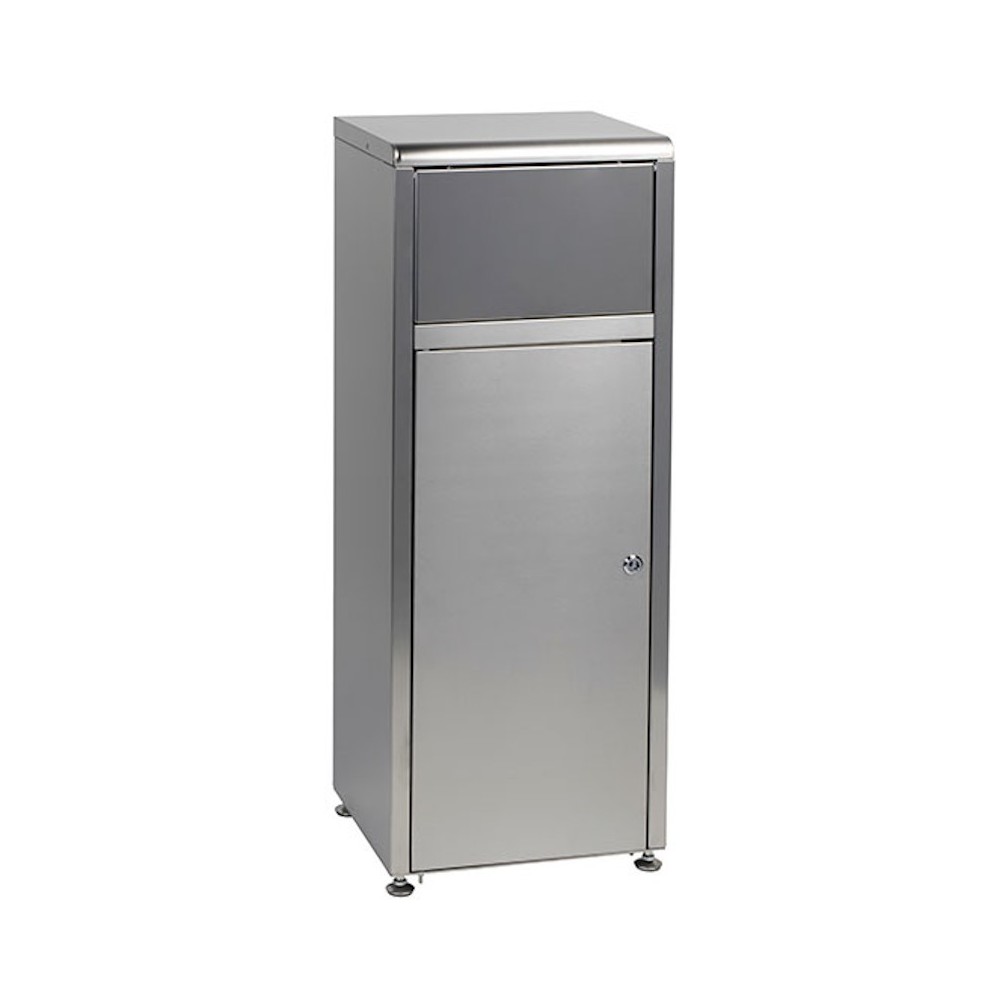 Stainless steel swing door fast food collector 50 litres