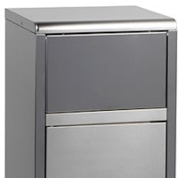 Stainless steel swing door fast food collector 50 litres