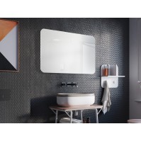 bathroom mirror with rounded corners