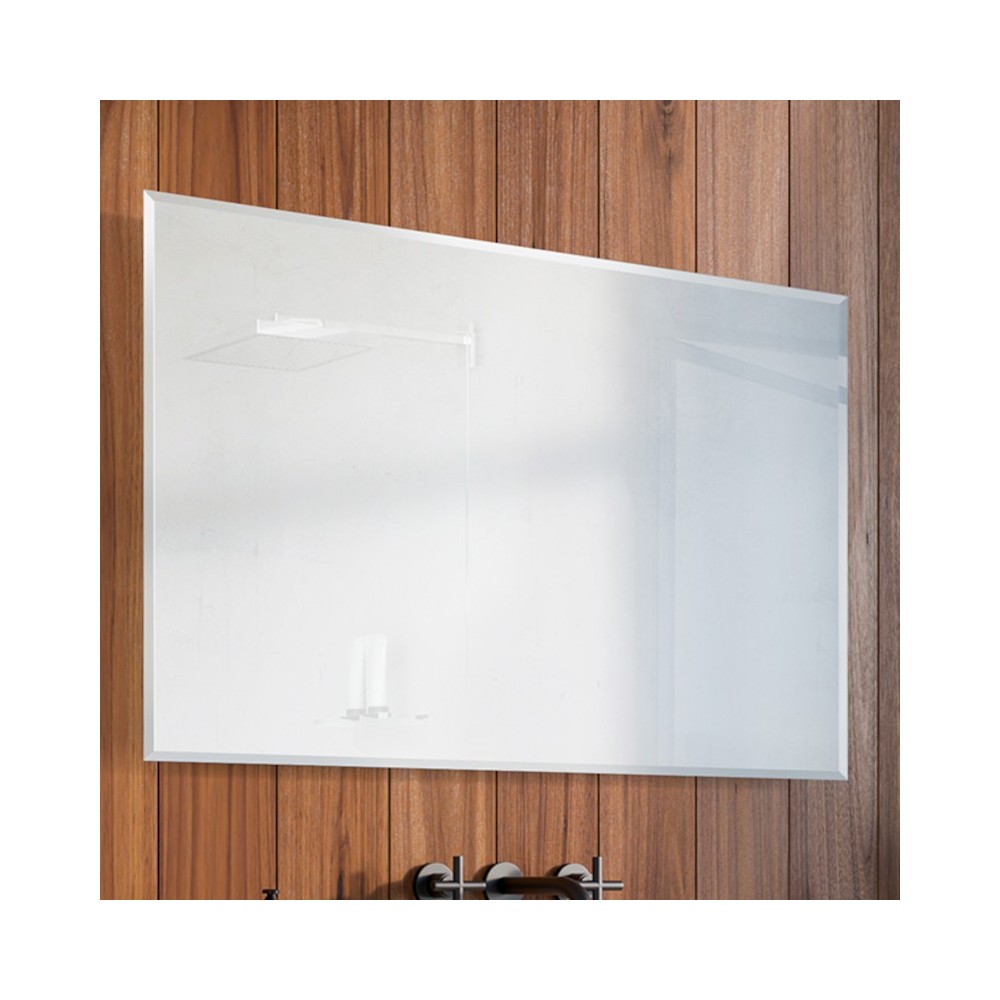 Bevelled rectangular mirror