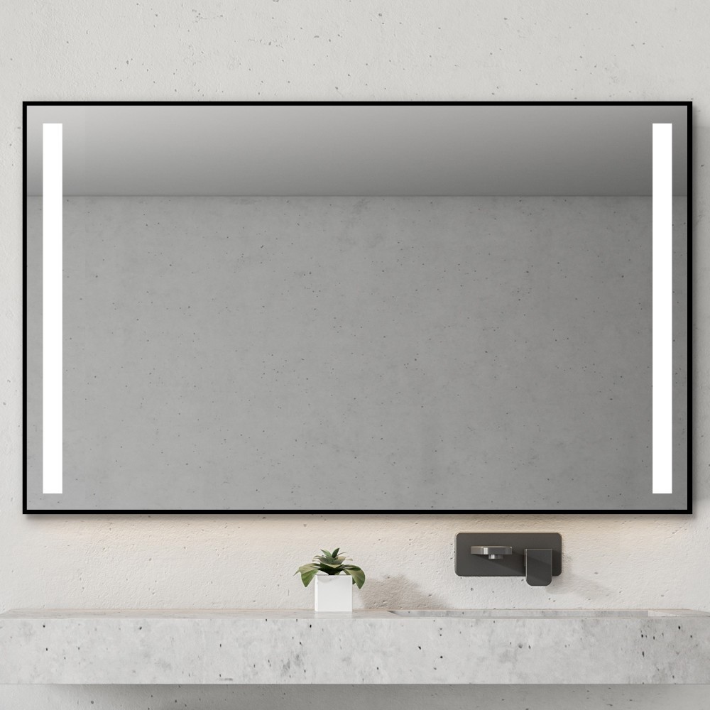 Rectangular LED mirror