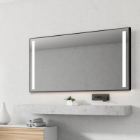 LED square mirror exterior