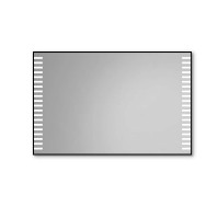 Mirror with small LED lines like piano keys