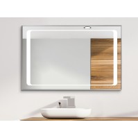 LED super wide aluminium frame mirror