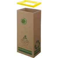 42L Yellow Eco-Friendly Practical Cardboard Bin