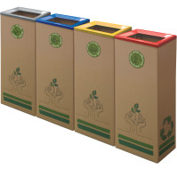 42L Eco-Friendly Cardboard Trash Bin Practical for Office