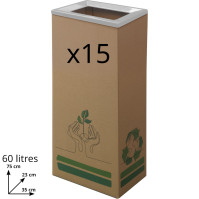 60L cardboard bin for modern office sorting