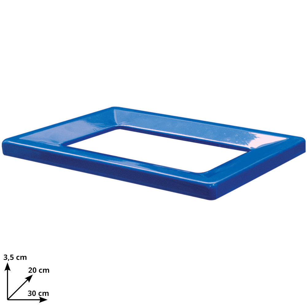 Blauer Metallrahmen 42L für Kartonmülleimer