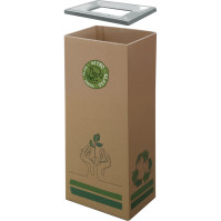 Eco-friendly metal frame for cardboard bin