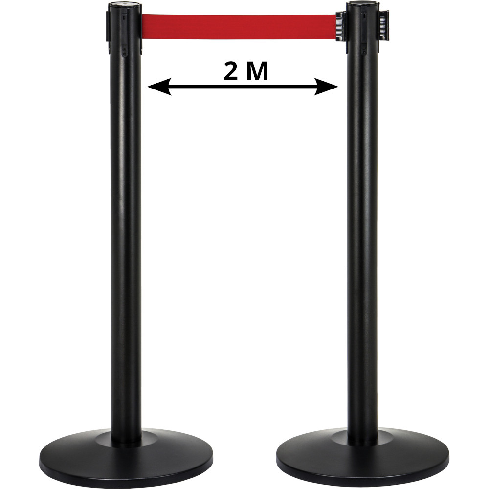 Red and Black Strap Marking Posts