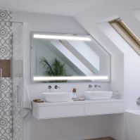 attic mirror under roof