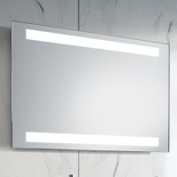 Spiegel zwei Linien LED horizontal