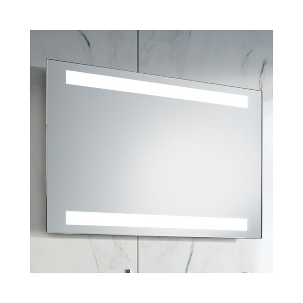 Spiegel zwei Linien LED horizontal