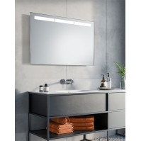 Bathroom mirror with mirror above