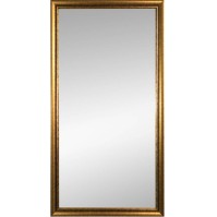 Classic mirror framed in yellow wood