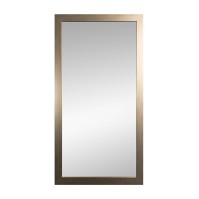 Traditional framed mirror light wood