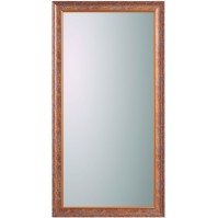 Large mirror with bronze-stained wooden frame