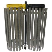 Dual-flow bin bag holder