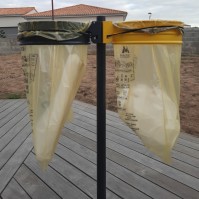 Double bin bag holder