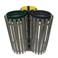 3-stream bin bag holder with sealing surround