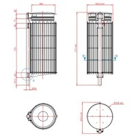 Protective grid for bin bag holder