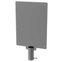 Display support panel for bin bag holder