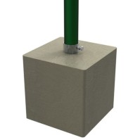 Concrete sealing insert for bin bag holder