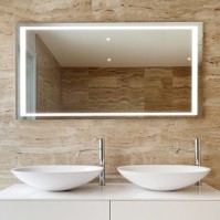 Rectangular LED mirror