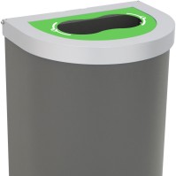 Nice 65-litre bin with bottle recycling lid and bag holder