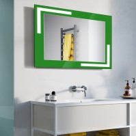 LED mirror lacquered green