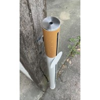 Cigarette-shaped ashtray post