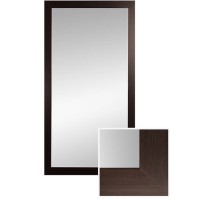 Brown wooden frame mirror