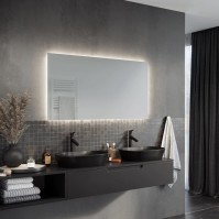 Custom-made rectangular mirror