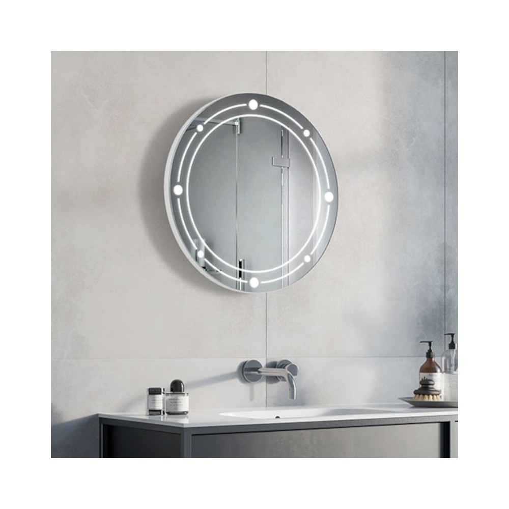 High-quality mirror with powerful LED diodes